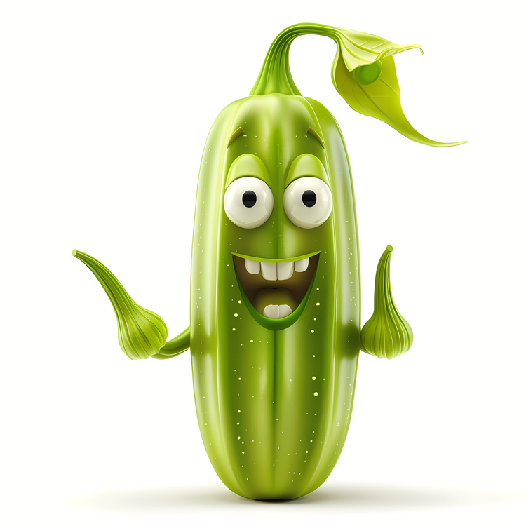 3d Cartoon Vegetable,Cucumber,Cartoon