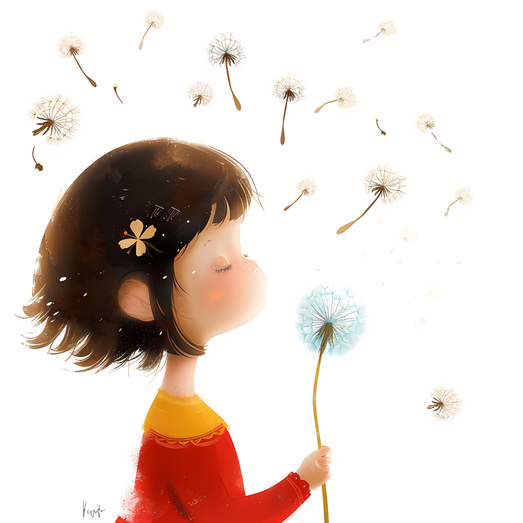 Dandelion,Children,Flowers