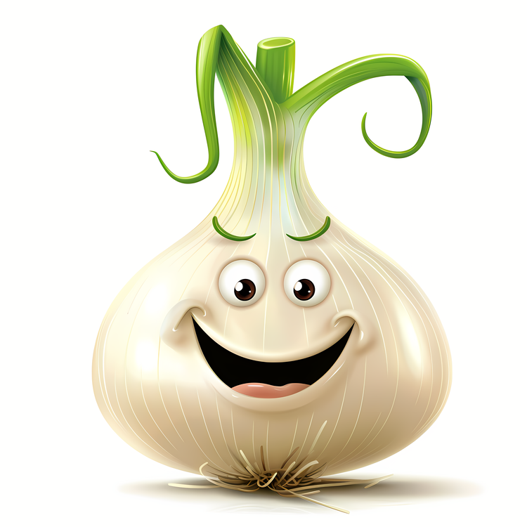 3d Cartoon Vegetable,Onion,Laughing