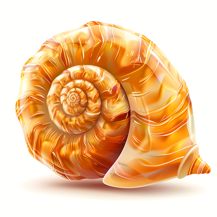 Shell,Orange,Seashell
