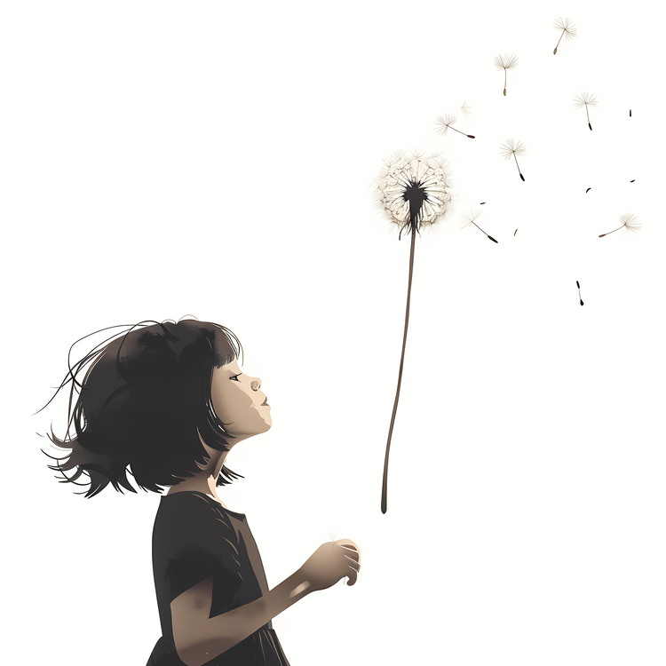 Dandelion,Child,Air