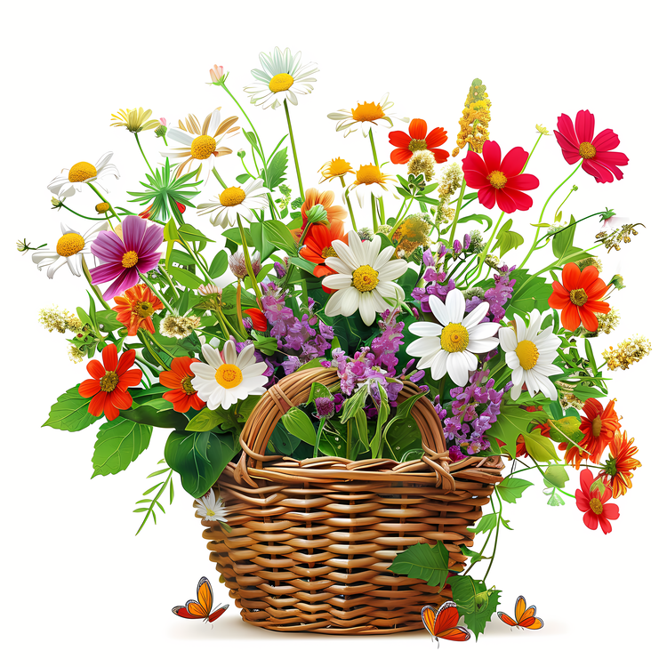 May Day,Flower Basket,Floral Arrangement
