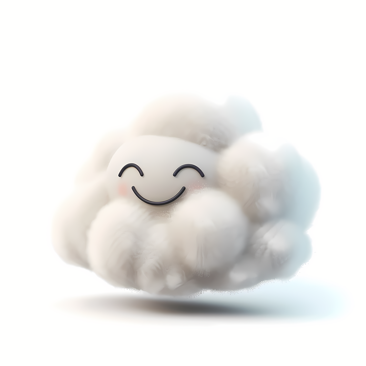 Fuzzy,Fluffy Cloud,Smiling Cloud