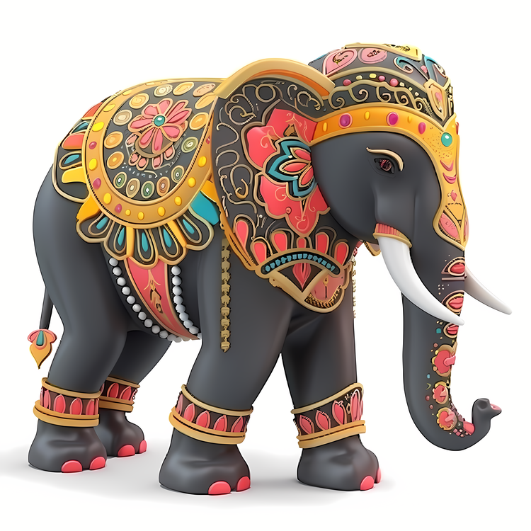 Songkran,Elephant,Art