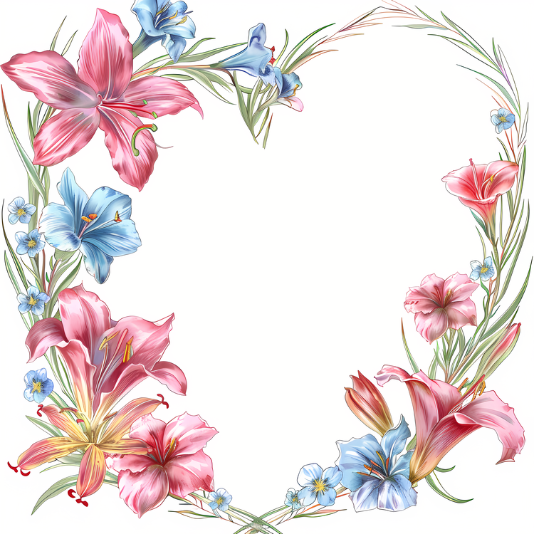 Mothers Day,Heart Shape,Flowers