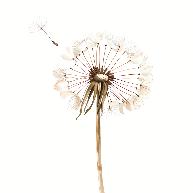 Dandelion,White,Flower