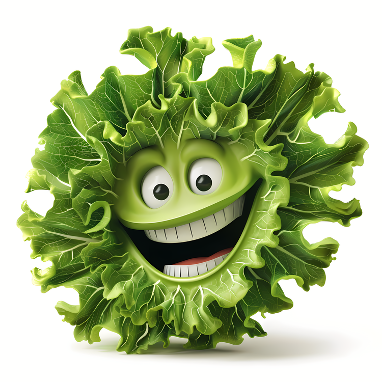 3d Cartoon Vegetable,Smile,Happy