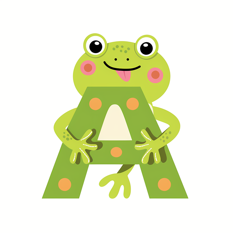 3d Cartoon Alphabet,Frog,Alphabet