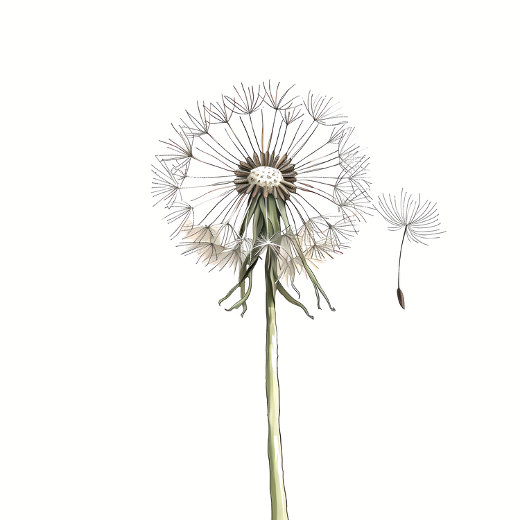 Dandelion,Seed,White
