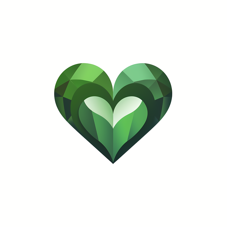 Emoji,Green Heart Logo,Heart Design