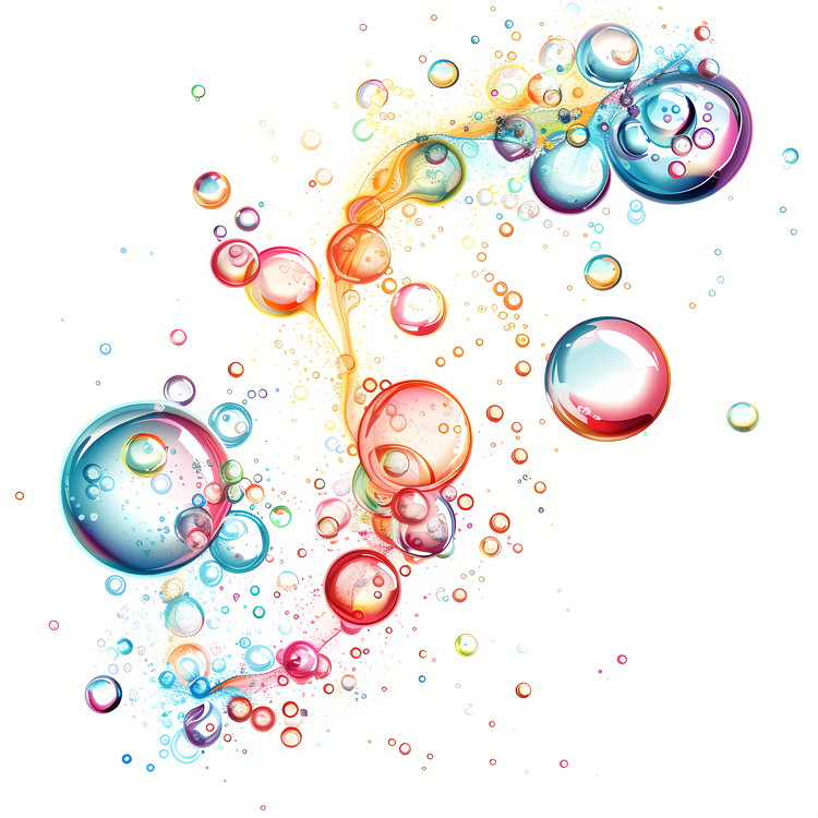 Bubbly,Colorful,Vibrant