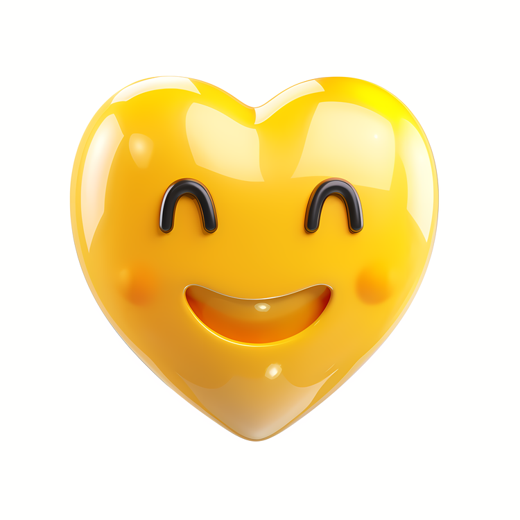 Emoji,Heart,Yellow