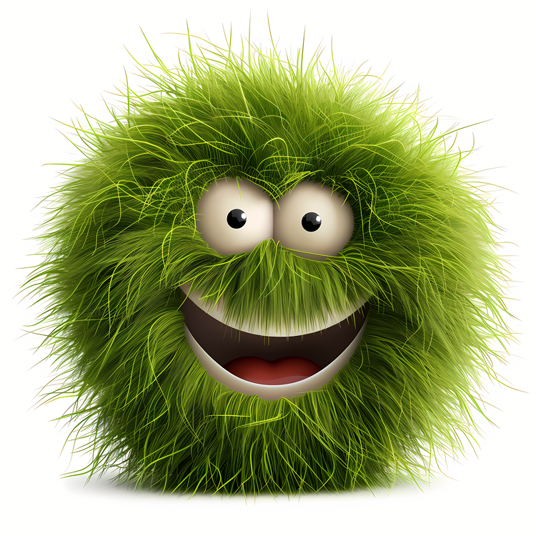 Fuzzy,Green Mossy Creature,Funny