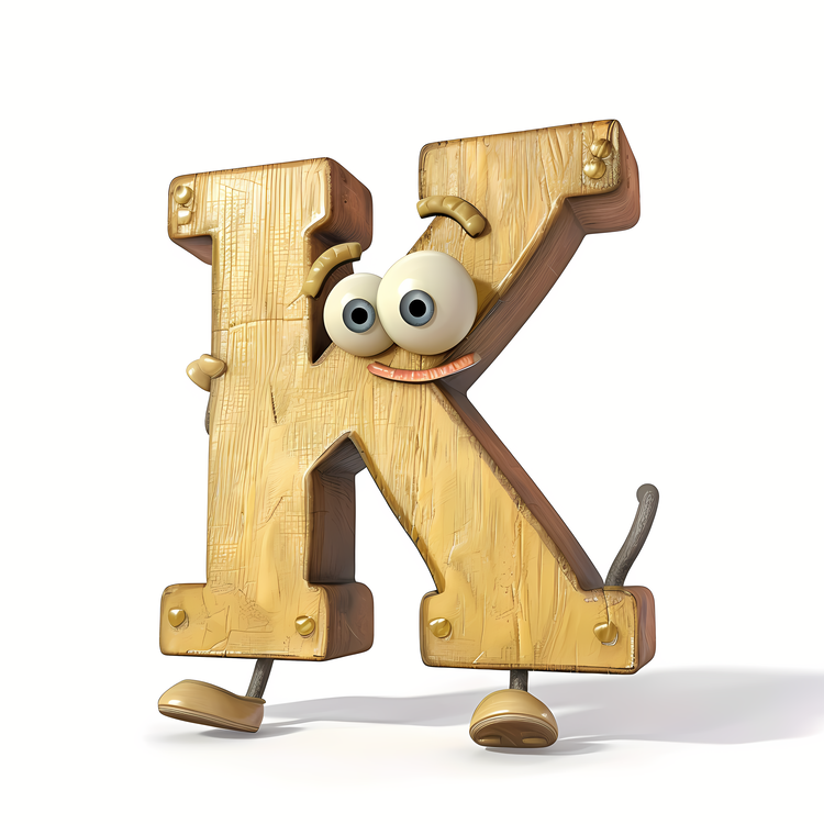 3d Cartoon Alphabet,Wood,Letter