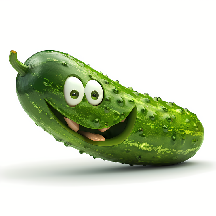 3d Cartoon Vegetable,Cucumber,Pickle