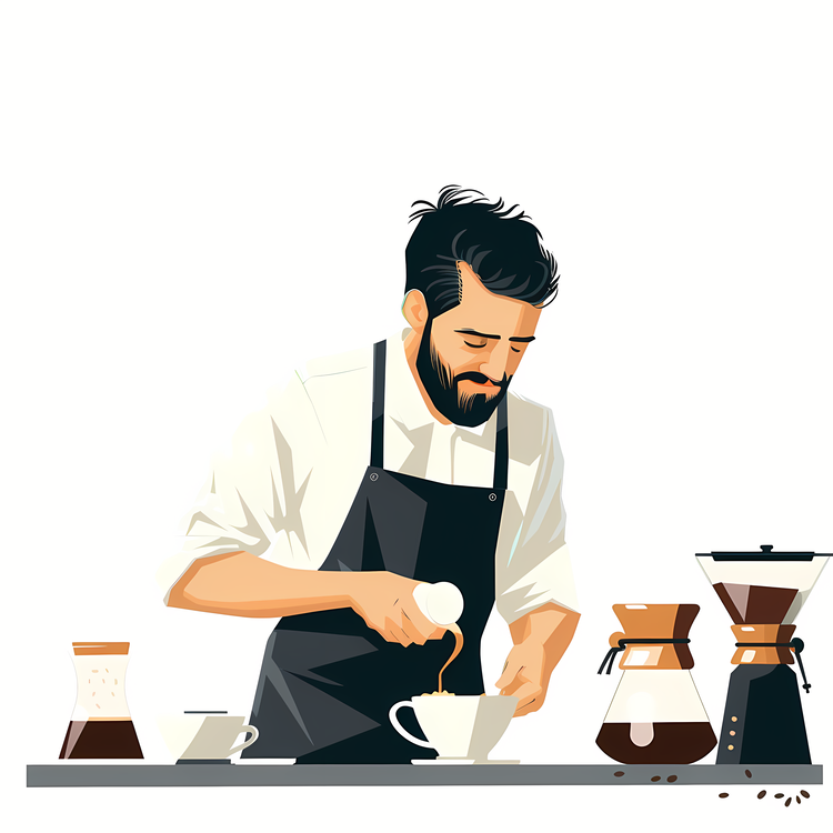Barista,Making Coffee,Coffee