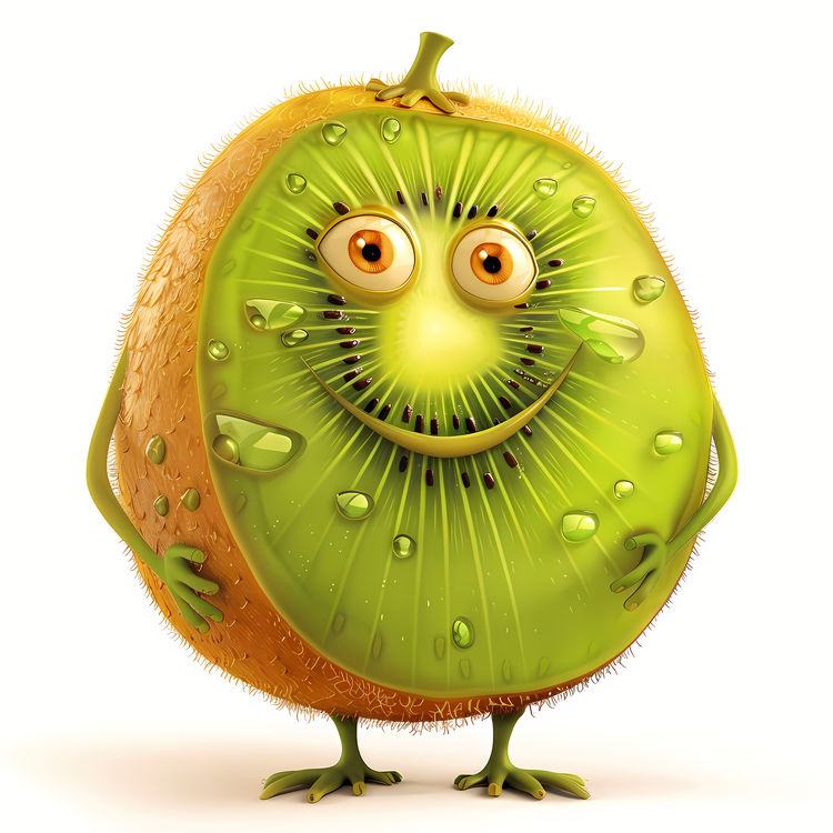 3d Cartoon Fruit,Kiwifruit,Fruit