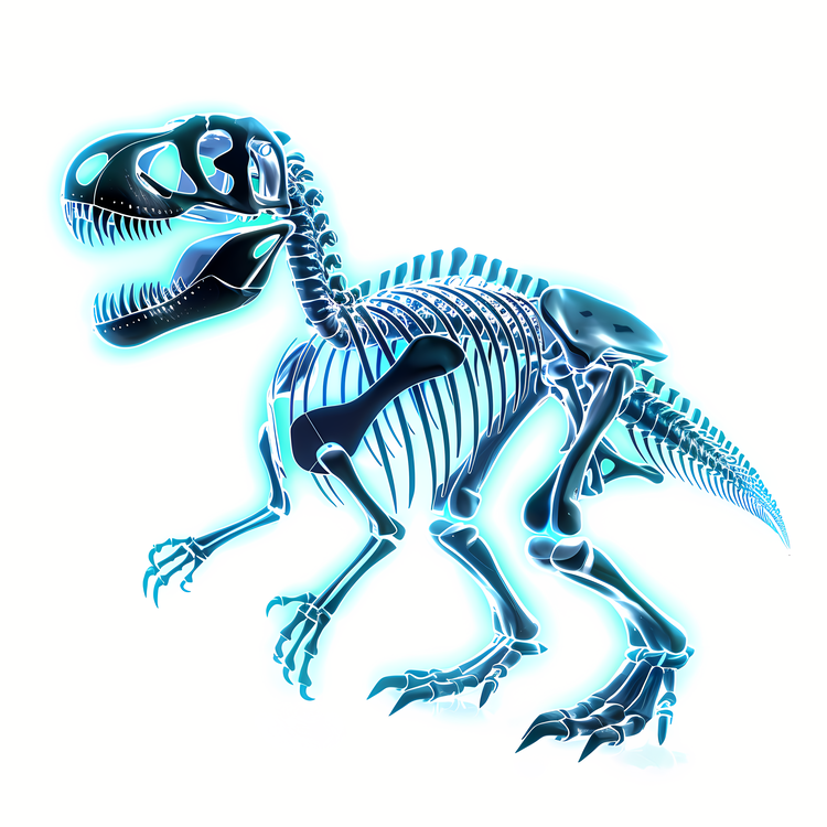 Hologram,Dinosaur,Skeleton
