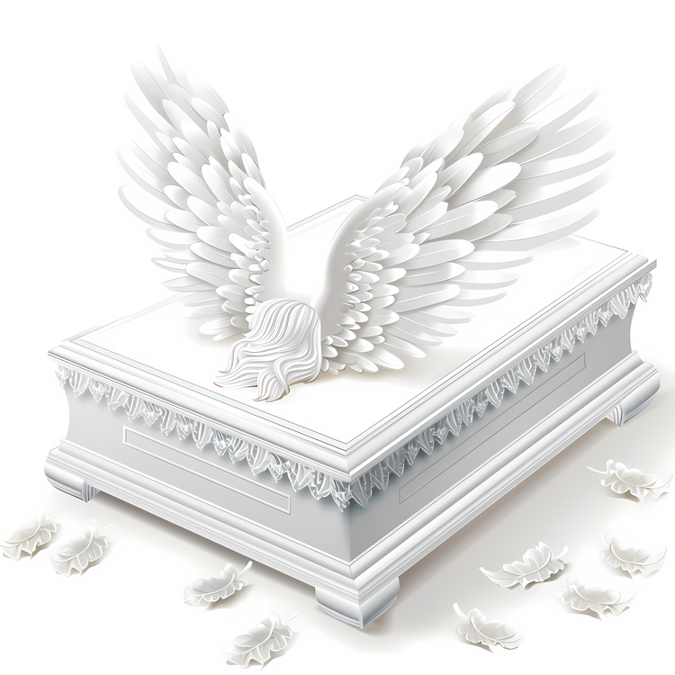 Funeral,Casket,White Wings