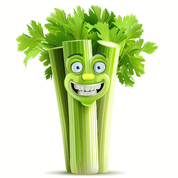 3d Cartoon Vegetable,Vegetable,Celery