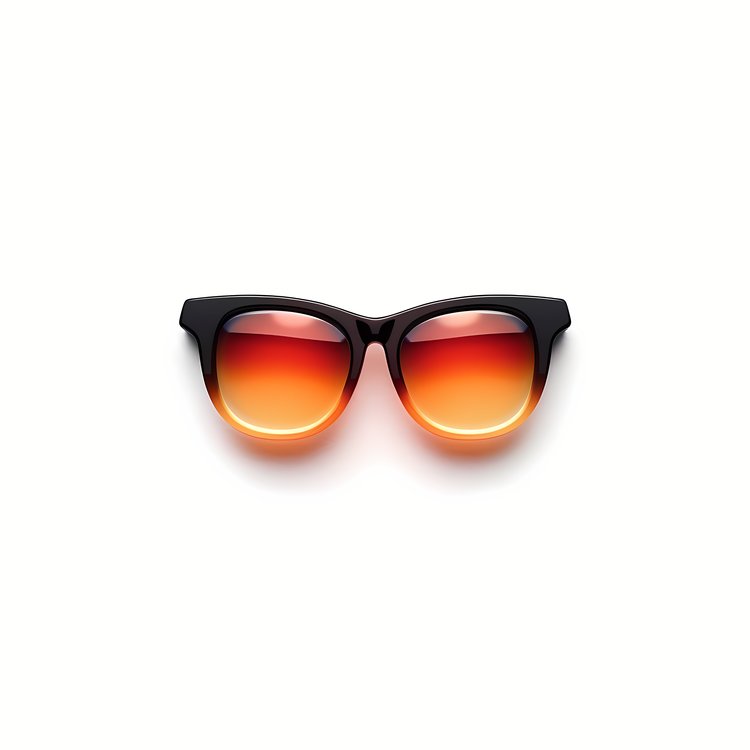 Emoji,Black Sunglasses,Glossy Sunglasses