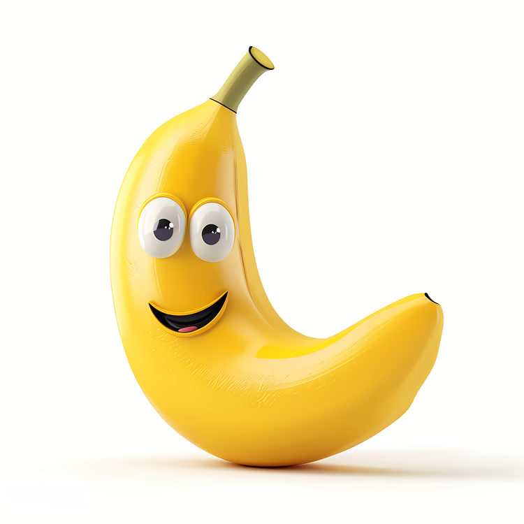 3d Cartoon Fruit,Cartoon Banana,Yellow Fruit