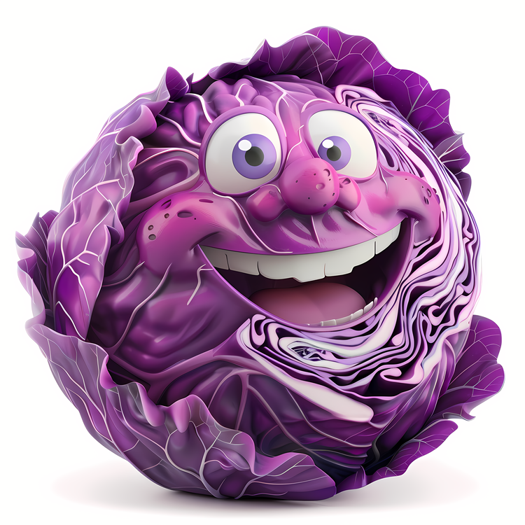 3d Cartoon Vegetable,Purple,Onion