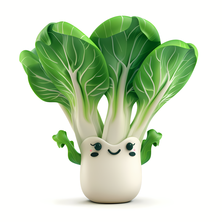 3d Cartoon Vegetable,Broccoli,Green