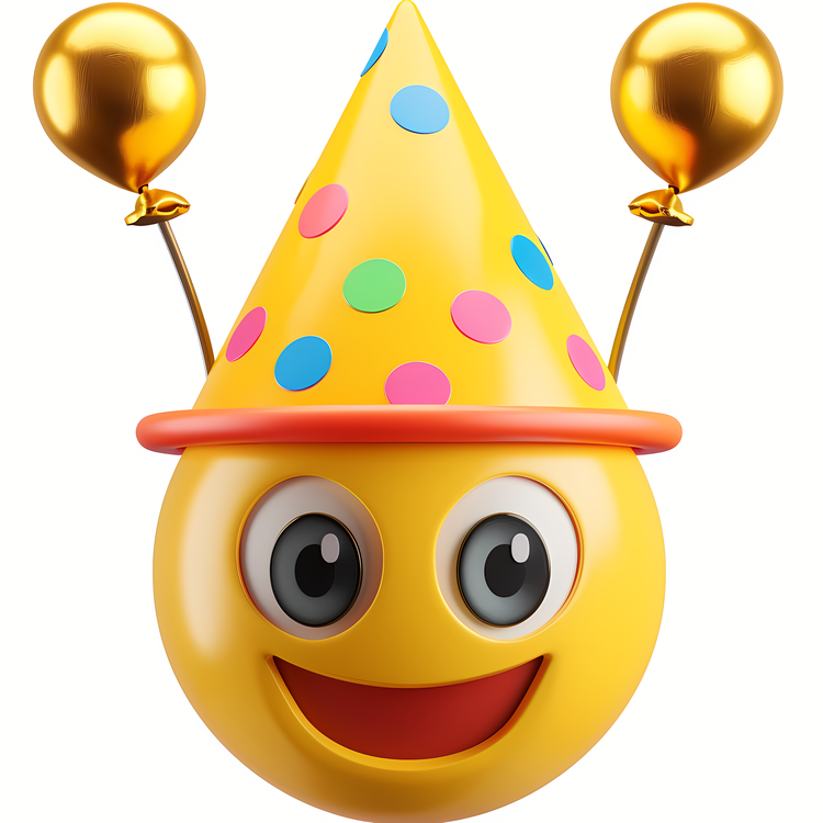 Emoji,Smile,Birthday Hat