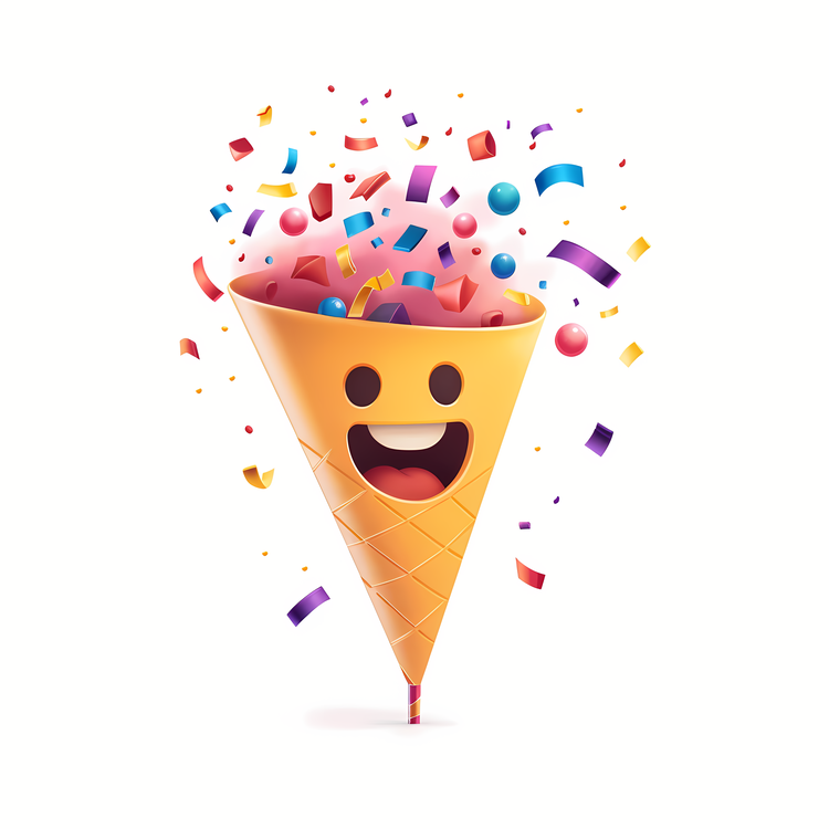 Emoji,Happy Ice Cream,Fun Ice Cream