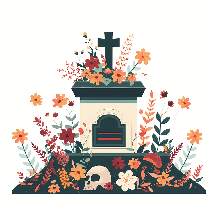 Funeral,Cemetery,Skull