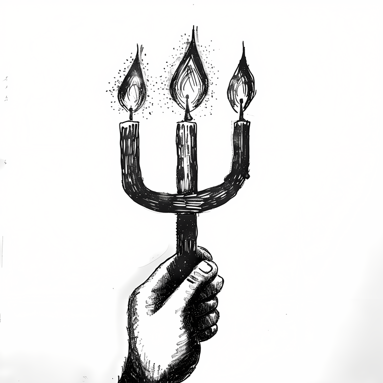 Yom Hashoah,Candle,Hand Holding