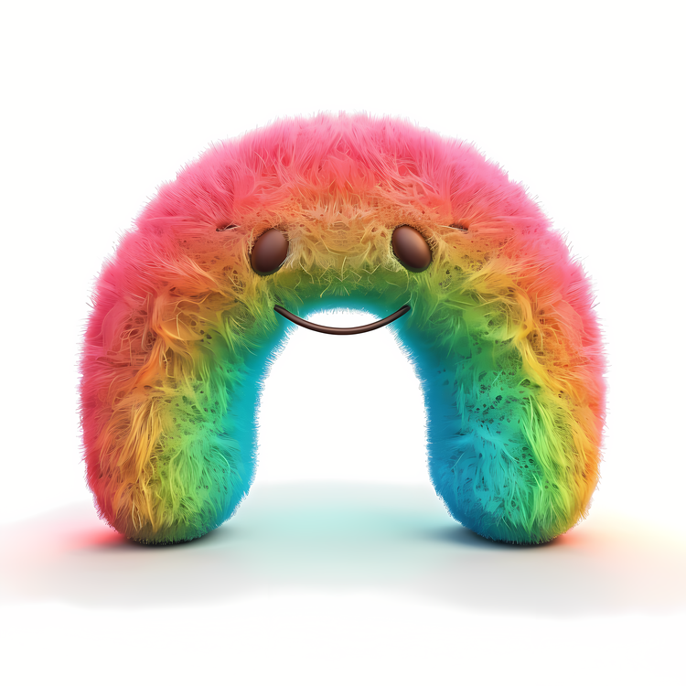 Fuzzy,Colorful Rainbow,Hairy Rainbow