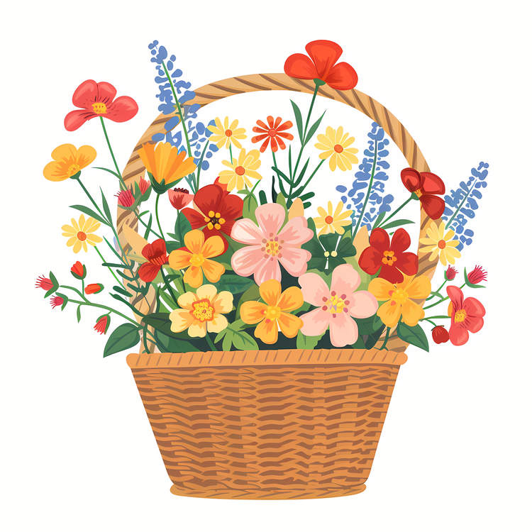 May Day,Flower Basket,Flowers
