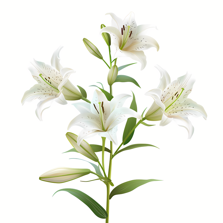 Funeral,White Lily,Stem
