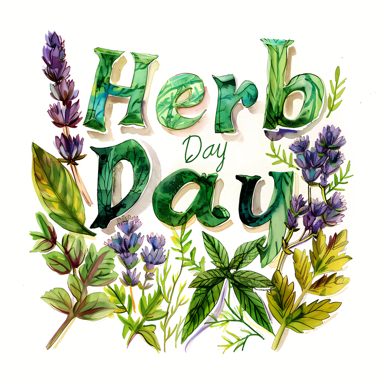 Herb Day,Herbal Remedies,Botanical Art