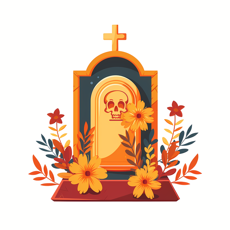 Funeral,Tombstone,Skull