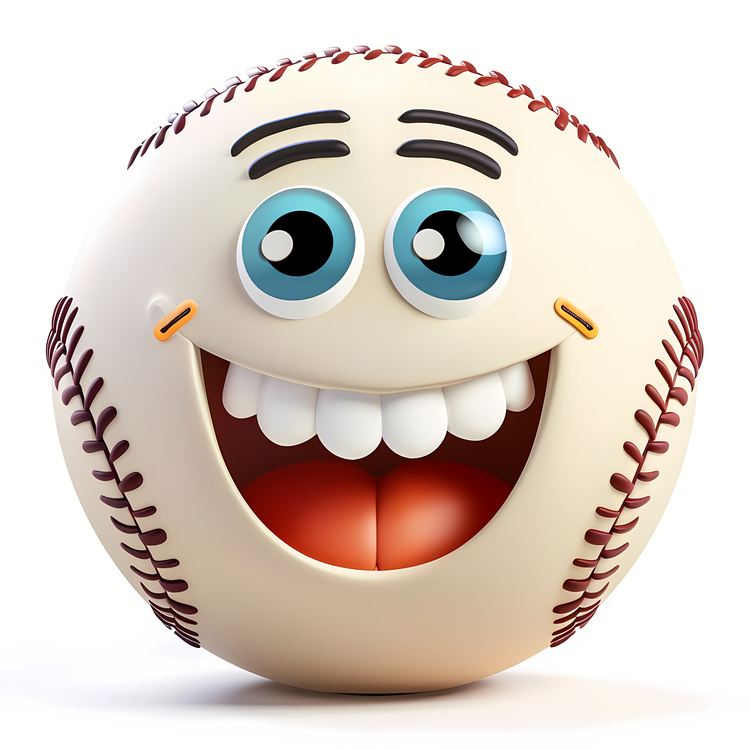 3d Cartoon,Ball,Baseball