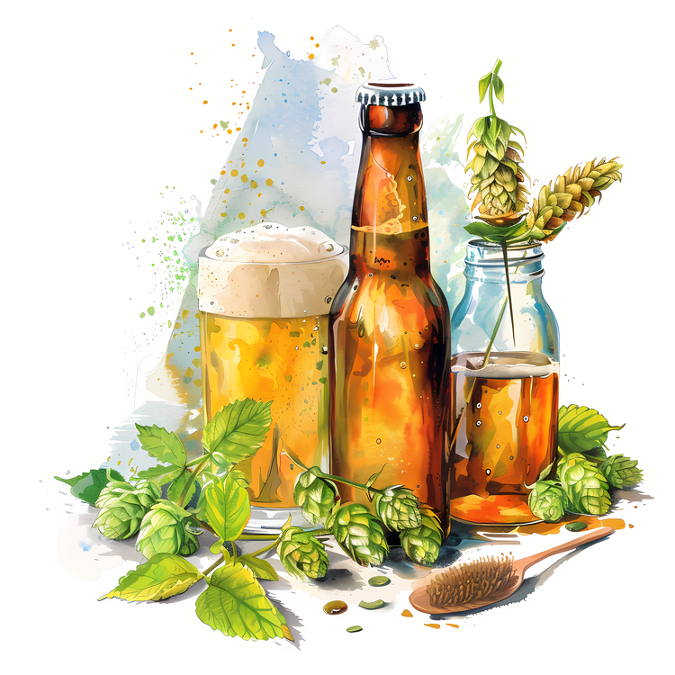 Homebrew Day,Watercolor Beer,Beer