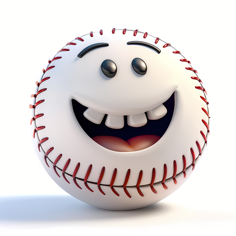 3d Cartoon,Ball,Baseball