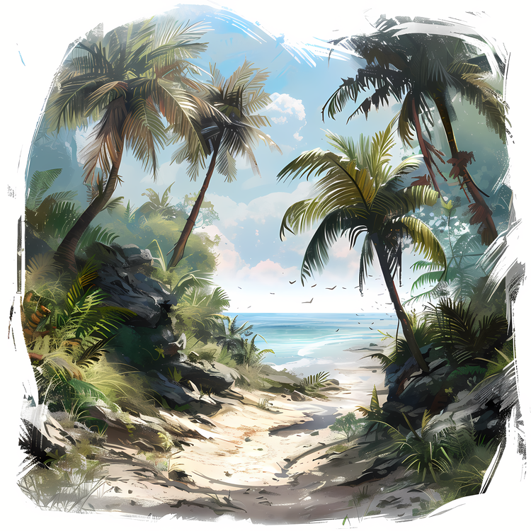 Summer Begins,Jungle,Palm Trees