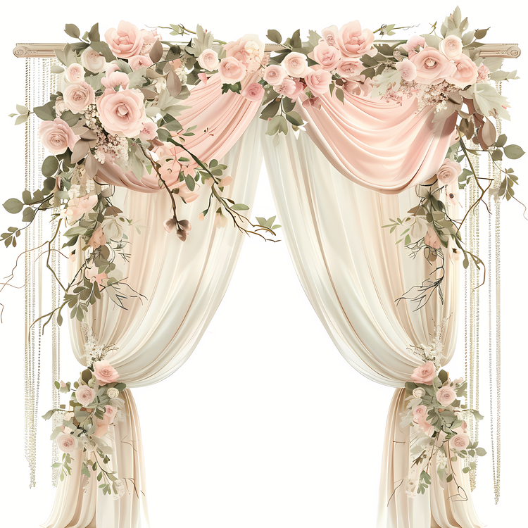 Wedding Decoration,Curtain,Pink
