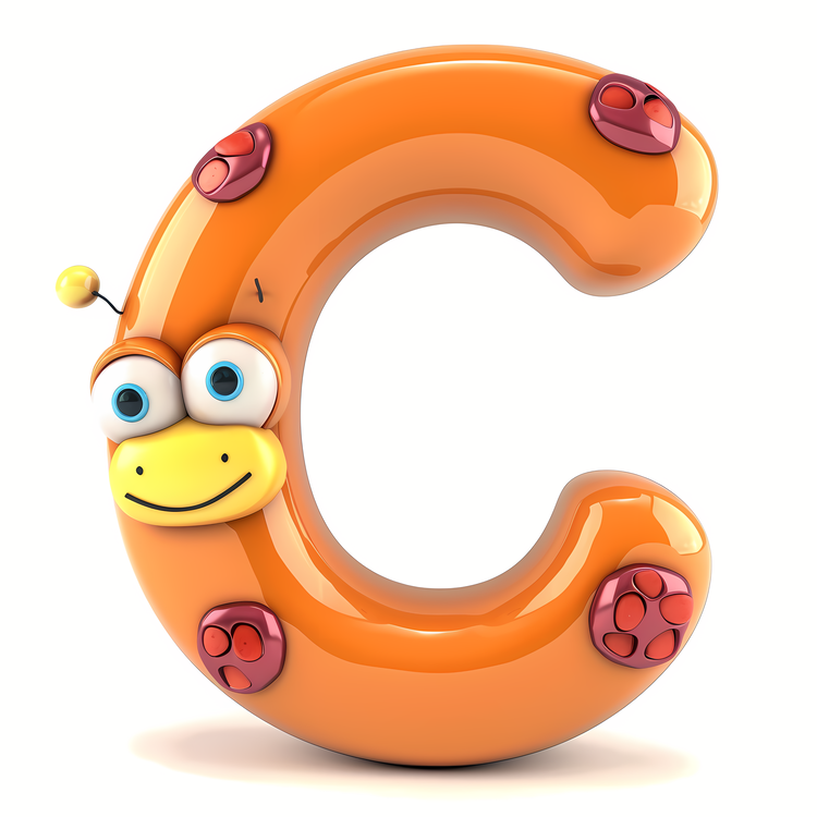 3d Cartoon Alphabet,Cute,Adorable