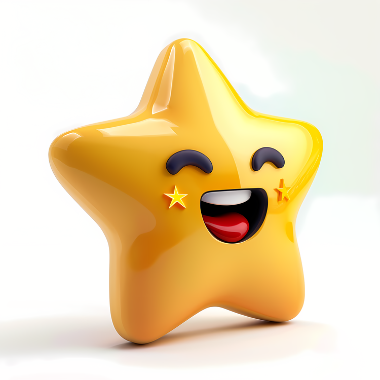 Emoji,Smiling Starfish,Cute Sea Creature