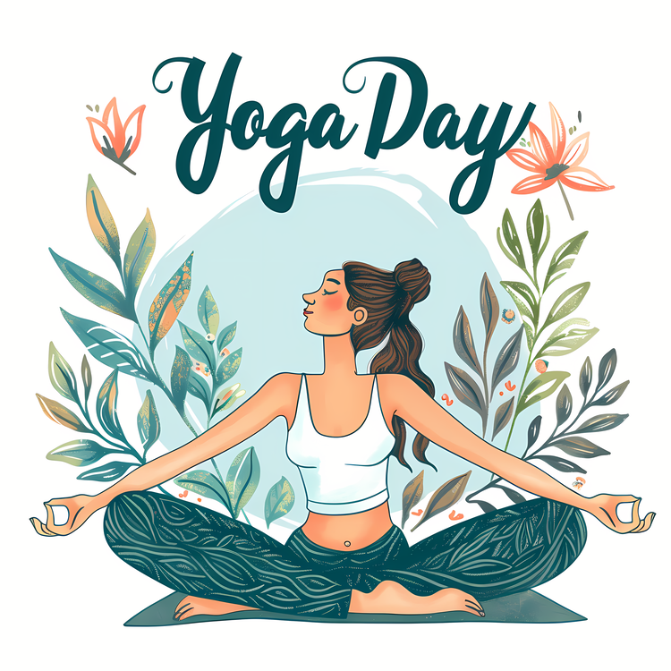 International Day Of Yoga,Yoga Day,Woman In Lotus Position