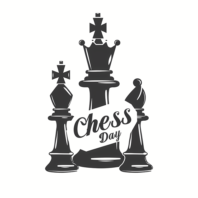 World Chess Day,Chess,Black And White