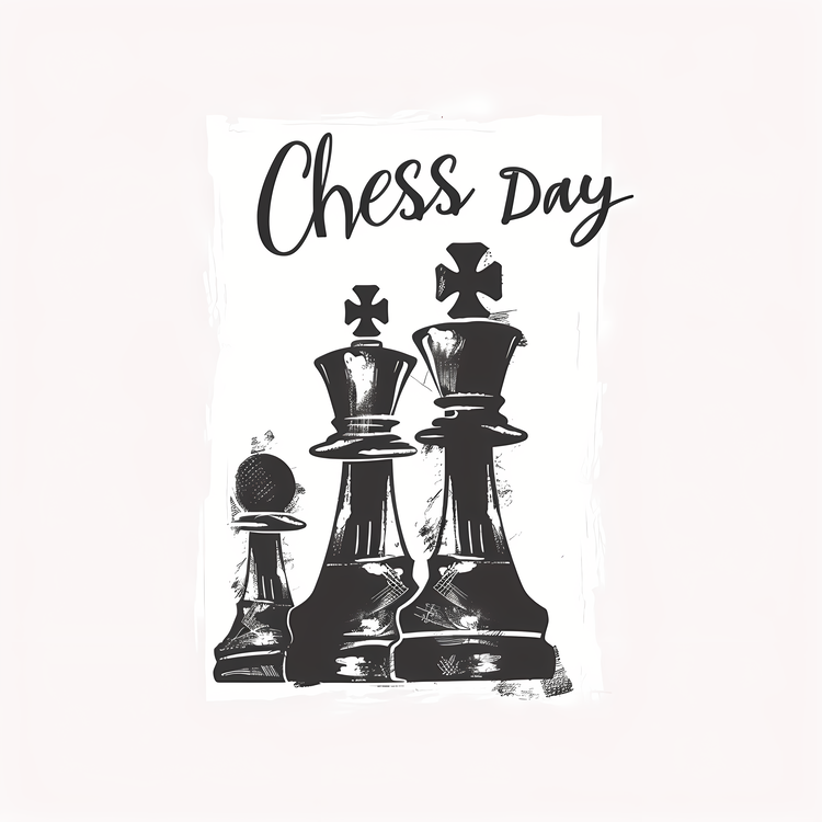 World Chess Day,Chess Day,Chess Board With Two Queens