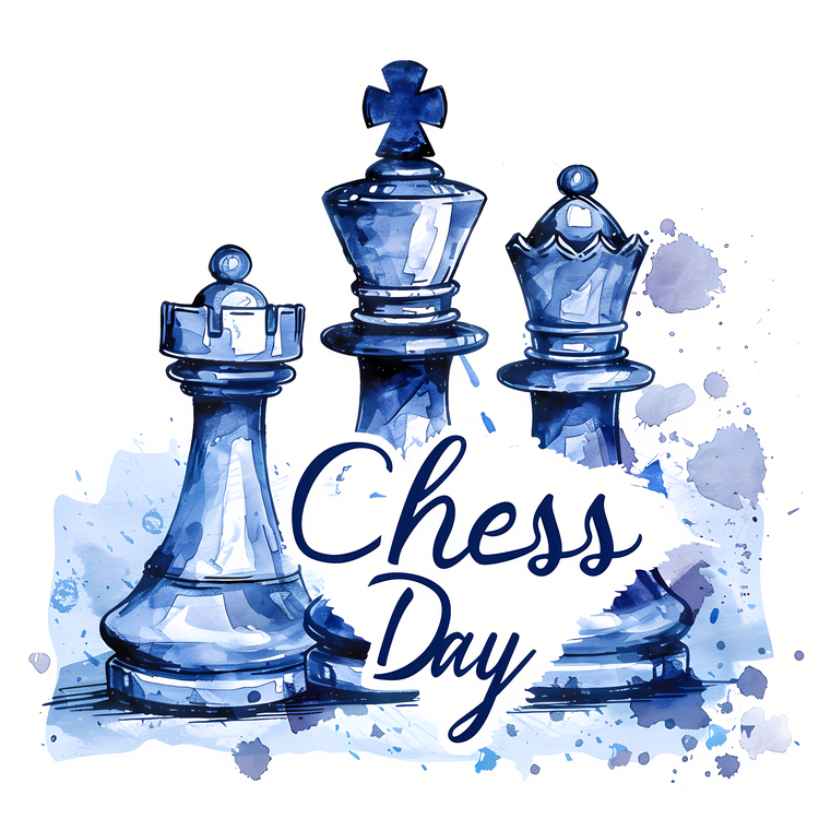 World Chess Day,Chess Day,Blue