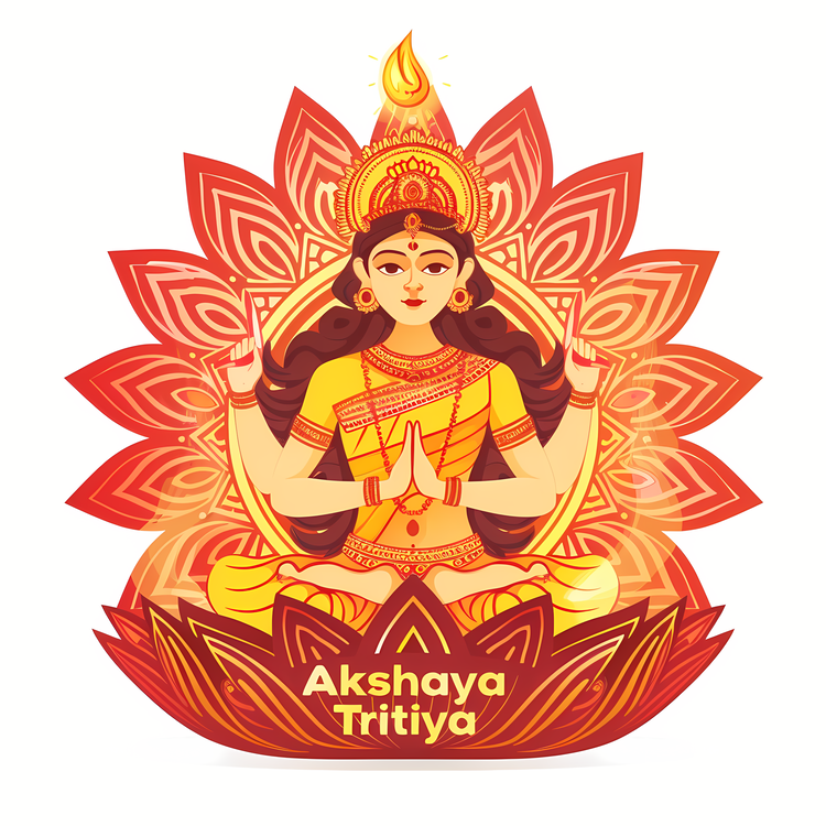 Akshaya Tritiya,Lotus Flower,Hindu Deity