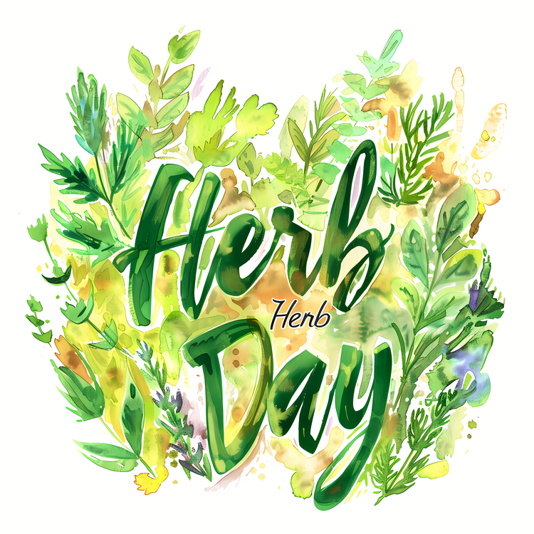 Herb Day,Words For,Watercolor